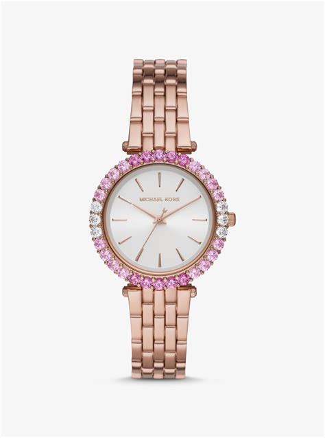 darci pave rose gold tone